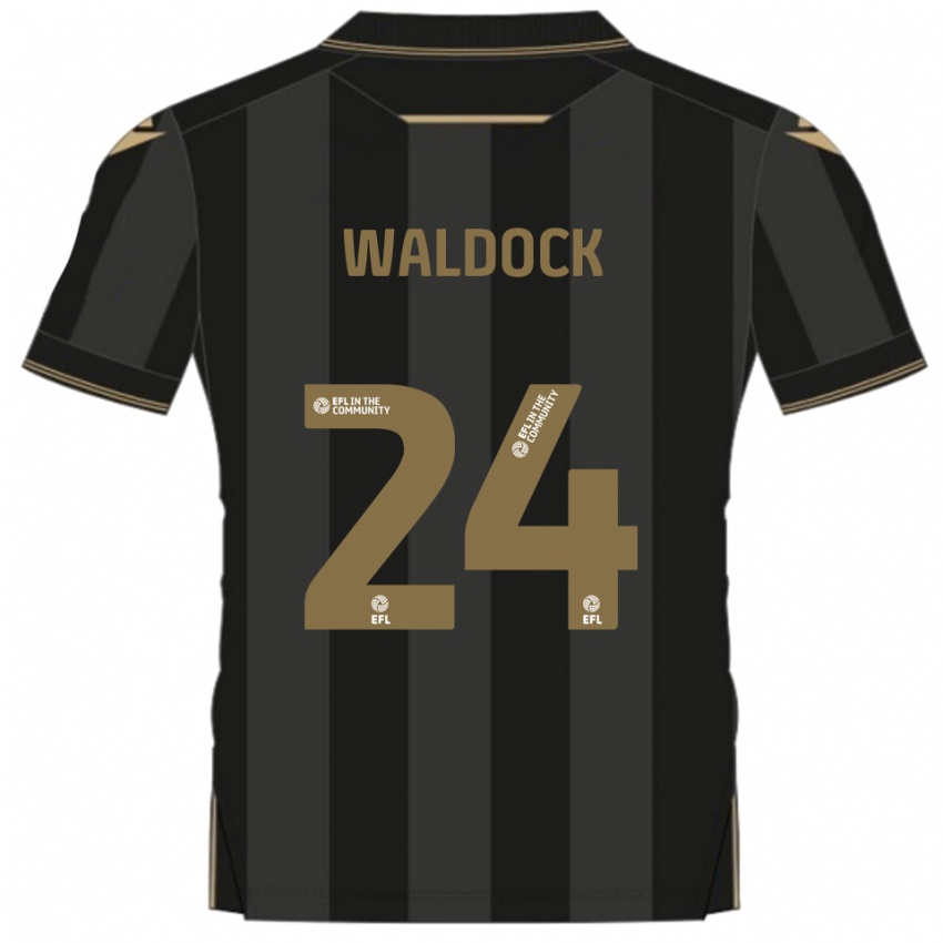 ילדים הארי וואלדוק #24 שחור זהב הרחק ג'רזי 2025/26 חולצה קצרה