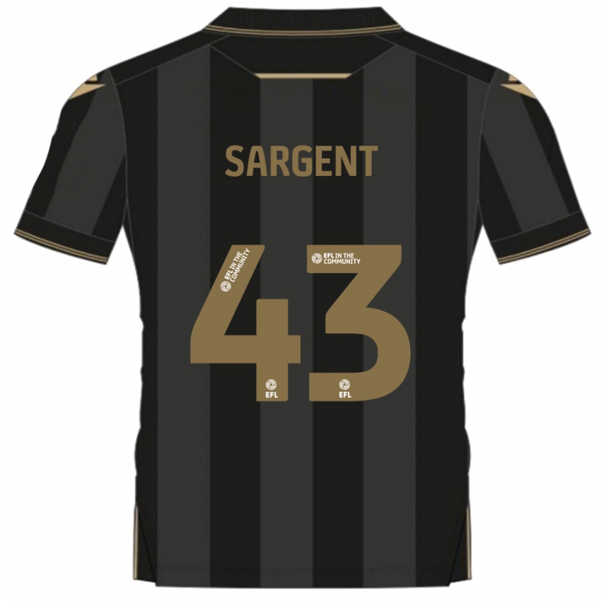 ילדים Stan Sargent #43 שחור זהב הרחק ג'רזי 2025/26 חולצה קצרה