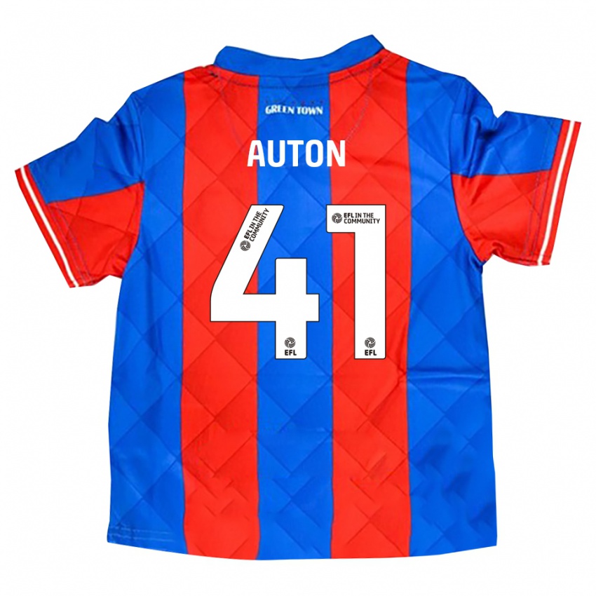 ילדים Sebastian Auton #41 כחול אדום לבן הרחק ג'רזי 2025/26 חולצה קצרה