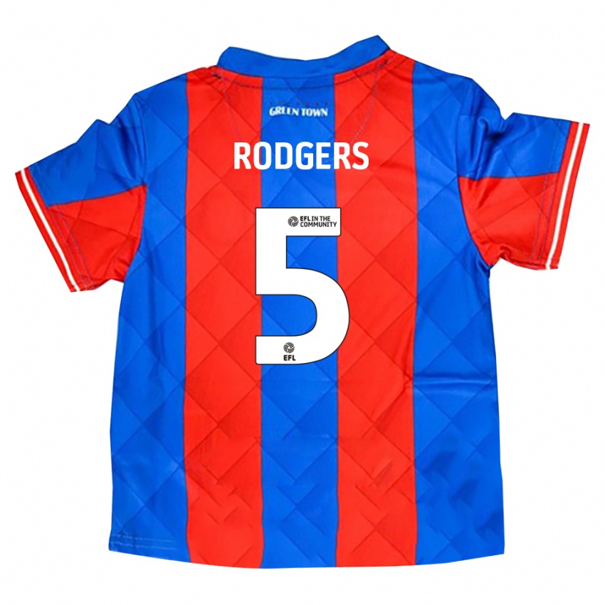 ילדים הארווי רוג'רס #5 כחול אדום לבן הרחק ג'רזי 2025/26 חולצה קצרה