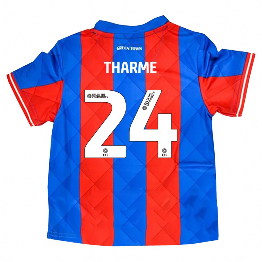 ילדים דאג ת'ארמי #24 כחול אדום לבן הרחק ג'רזי 2025/26 חולצה קצרה