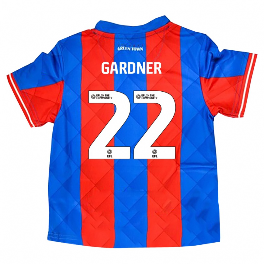 ילדים קמרון גרדנר #22 כחול אדום לבן הרחק ג'רזי 2025/26 חולצה קצרה