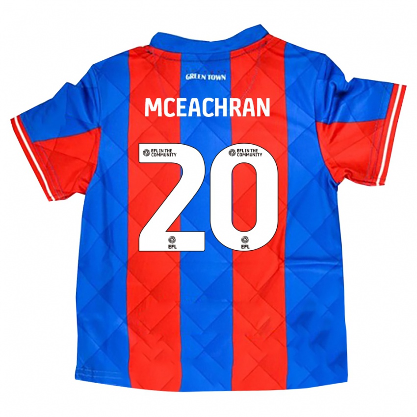 ילדים ג'ורג' מק'אקרן #20 כחול אדום לבן הרחק ג'רזי 2025/26 חולצה קצרה