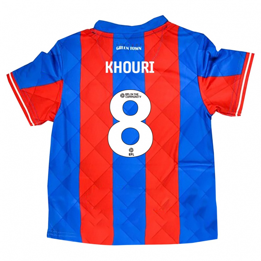 ילדים איוון ח׳ורי #8 כחול אדום לבן הרחק ג'רזי 2025/26 חולצה קצרה