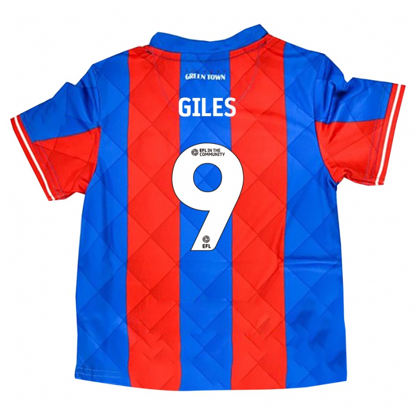 ילדים Grayson Giles #9 כחול אדום לבן הרחק ג'רזי 2025/26 חולצה קצרה