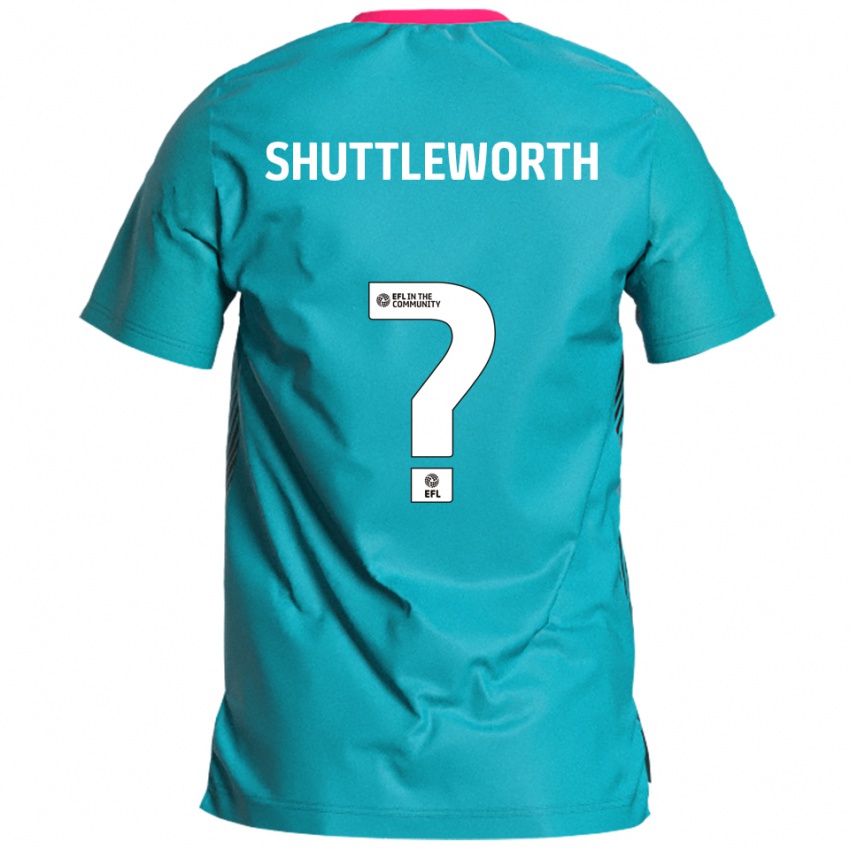 ילדים Hannah Shuttleworth #0 תכלת ורוד הרחק ג'רזי 2025/26 חולצה קצרה