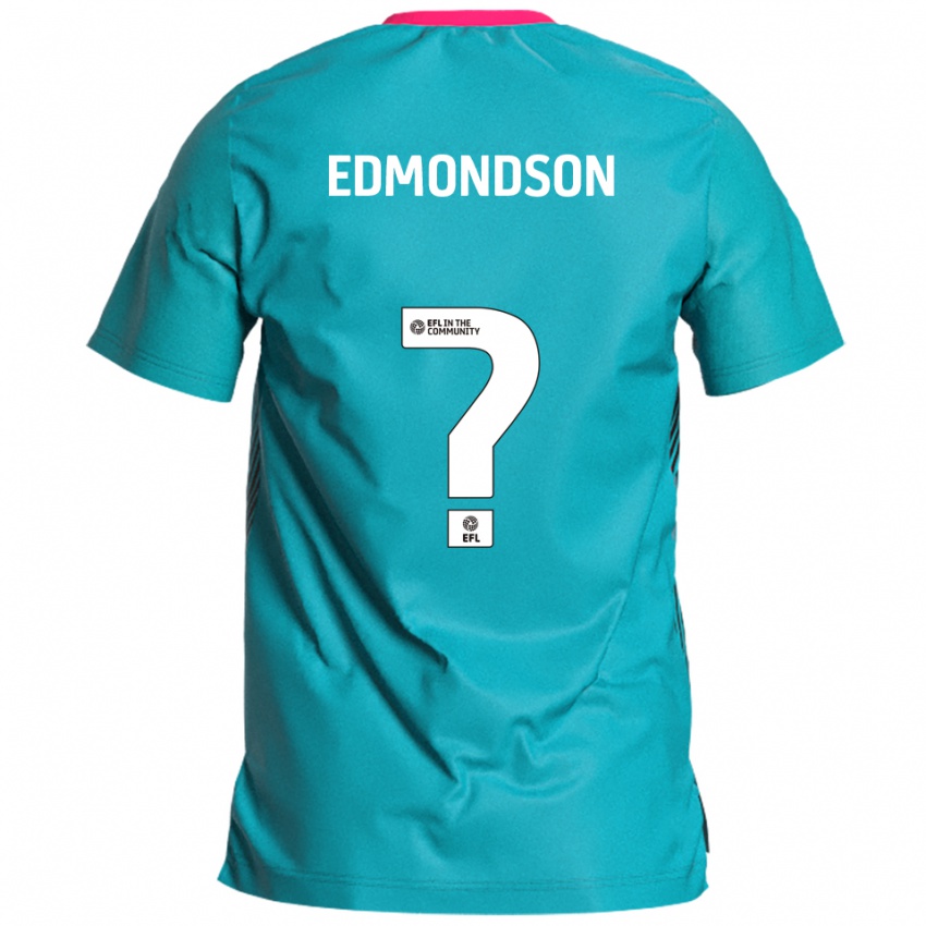 ילדים Rhian Edmondson #0 תכלת ורוד הרחק ג'רזי 2025/26 חולצה קצרה