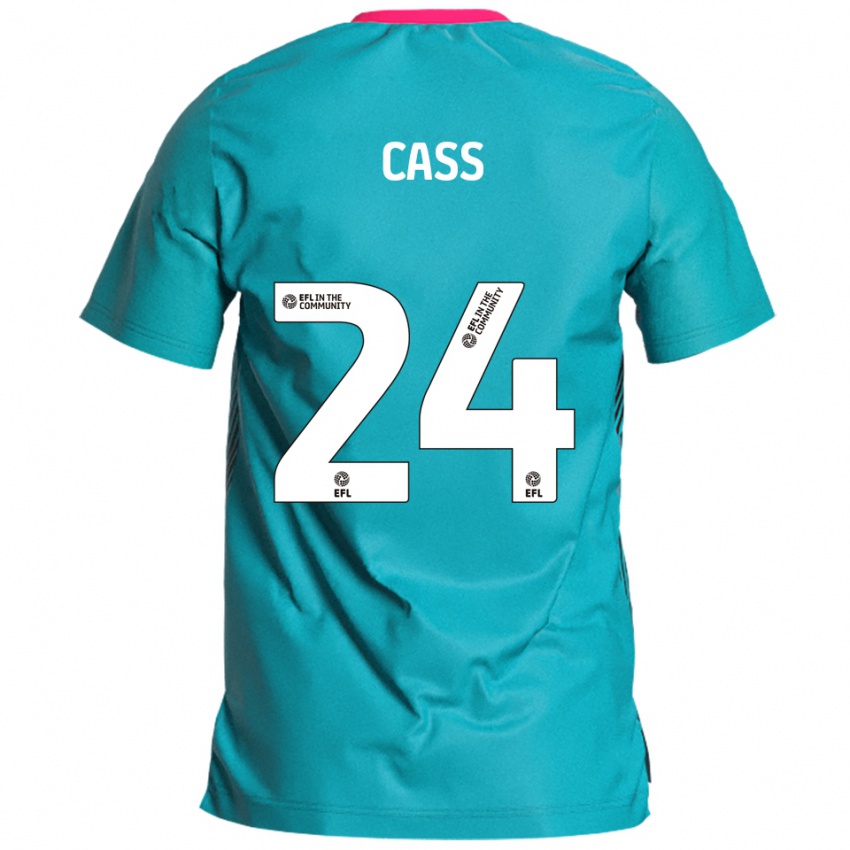 ילדים Lewis Cass #24 תכלת ורוד הרחק ג'רזי 2025/26 חולצה קצרה