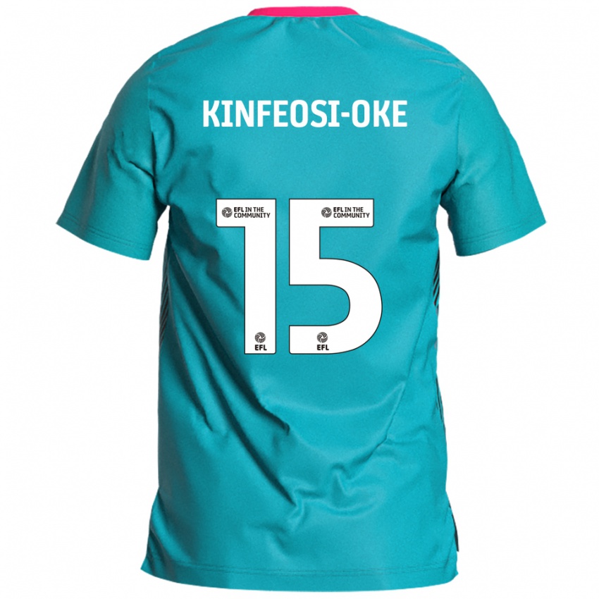 ילדים Tioluwanimofe Kinfeosi-Oke #15 תכלת ורוד הרחק ג'רזי 2025/26 חולצה קצרה
