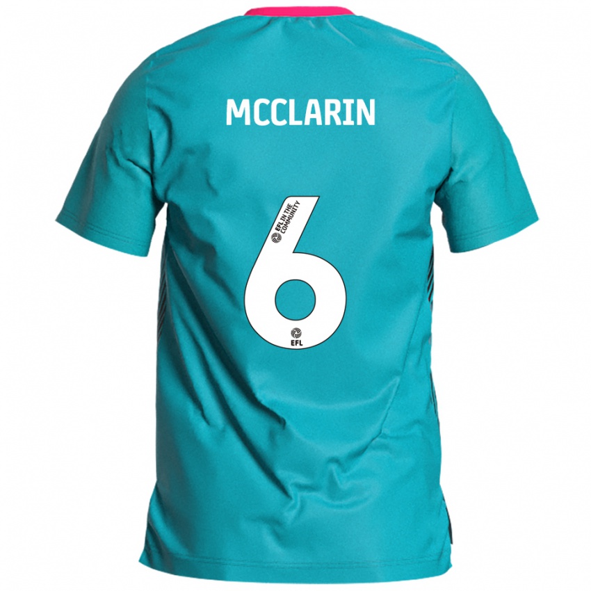 ילדים ג׳ק מקלרין #6 תכלת ורוד הרחק ג'רזי 2025/26 חולצה קצרה