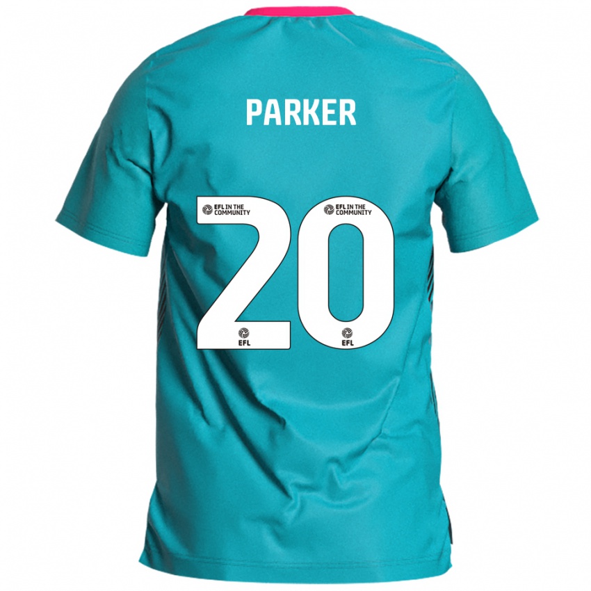 ילדים Charley Parker #20 תכלת ורוד הרחק ג'רזי 2025/26 חולצה קצרה