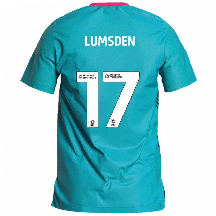 ילדים Alfie Lumsden #17 תכלת ורוד הרחק ג'רזי 2025/26 חולצה קצרה