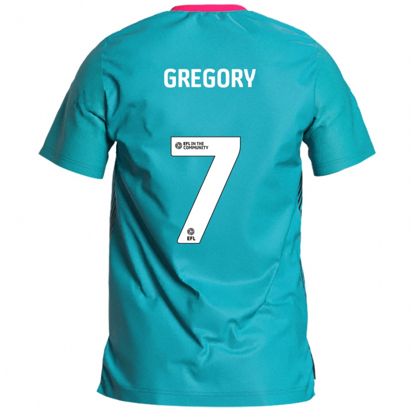 ילדים Chester Gregory #7 תכלת ורוד הרחק ג'רזי 2025/26 חולצה קצרה