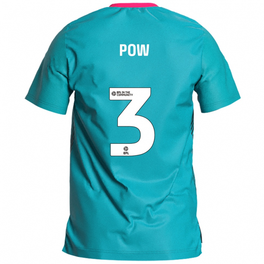 ילדים Adam Pow #3 תכלת ורוד הרחק ג'רזי 2025/26 חולצה קצרה