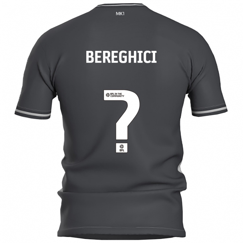 ילדים Artiom Bereghici #0 אפור כסוף הרחק ג'רזי 2025/26 חולצה קצרה