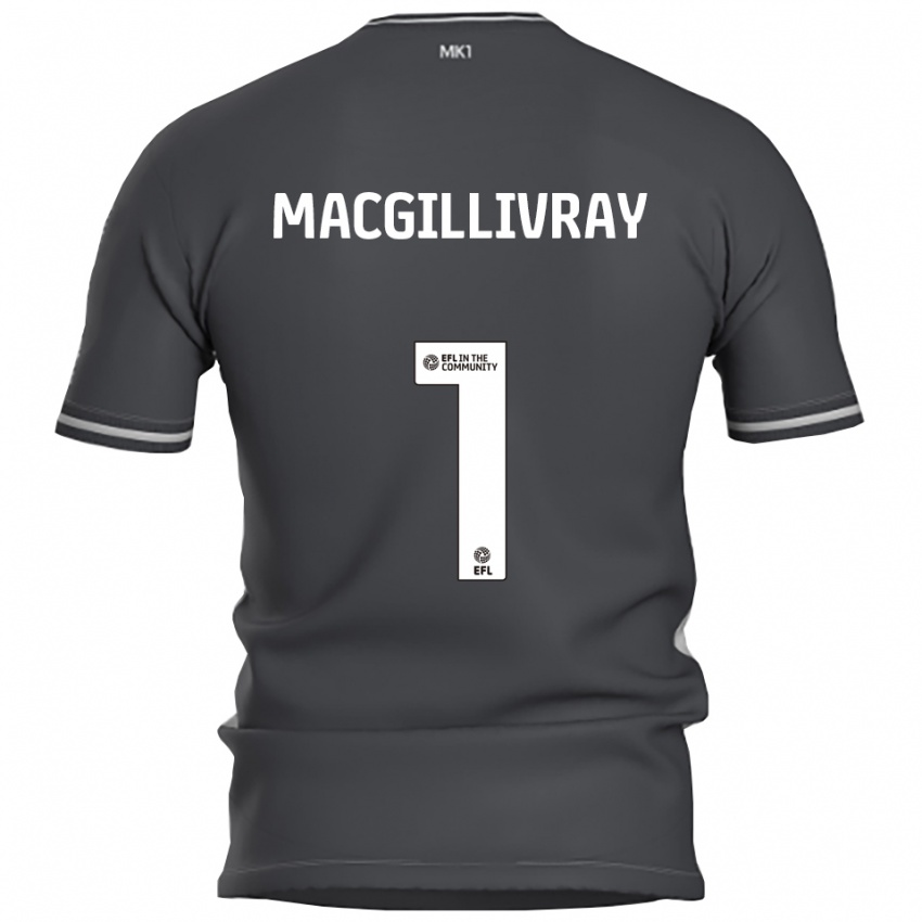 ילדים קרייג מקגיליבריי #1 אפור כסוף הרחק ג'רזי 2025/26 חולצה קצרה