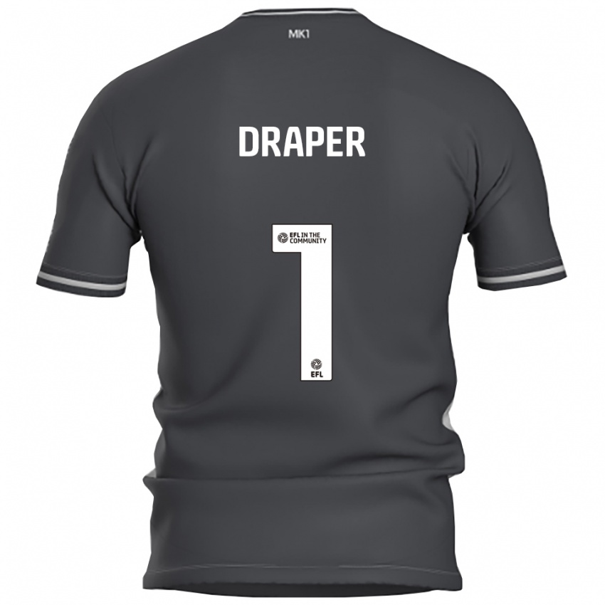 ילדים Anna Draper #1 אפור כסוף הרחק ג'רזי 2025/26 חולצה קצרה