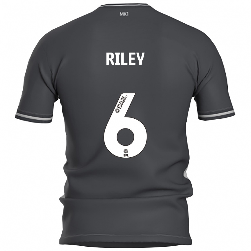 ילדים Harry Riley #6 אפור כסוף הרחק ג'רזי 2025/26 חולצה קצרה