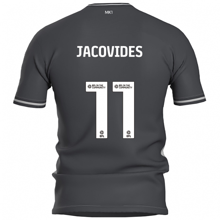 ילדים Annaliese Jacovides #11 אפור כסוף הרחק ג'רזי 2025/26 חולצה קצרה