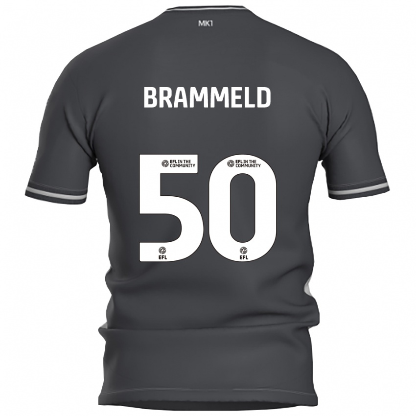ילדים Michael Brammeld #50 אפור כסוף הרחק ג'רזי 2025/26 חולצה קצרה