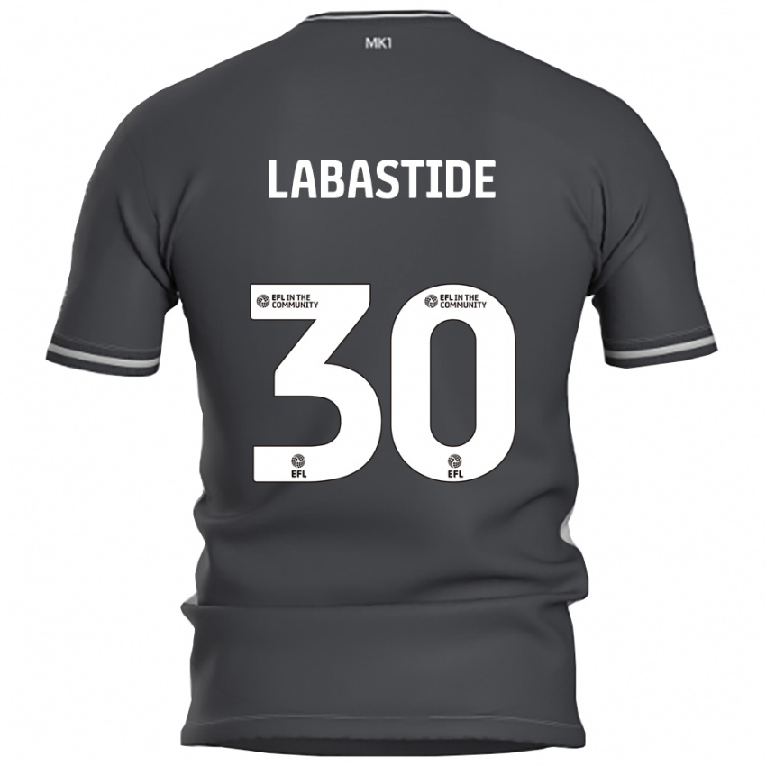 ילדים Zara Labastide #30 אפור כסוף הרחק ג'רזי 2025/26 חולצה קצרה