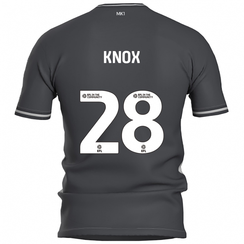 ילדים Mollie Knox #28 אפור כסוף הרחק ג'רזי 2025/26 חולצה קצרה