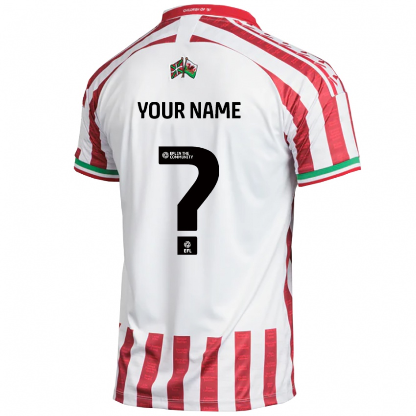 ילדים השם שלך #0 אדום לבן הרחק ג'רזי 2025/26 חולצה קצרה