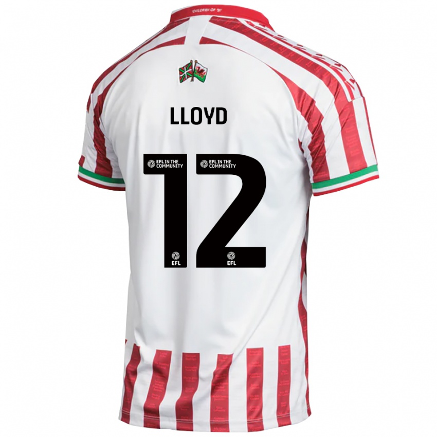 ילדים תומוס לויד #12 אדום לבן הרחק ג'רזי 2025/26 חולצה קצרה