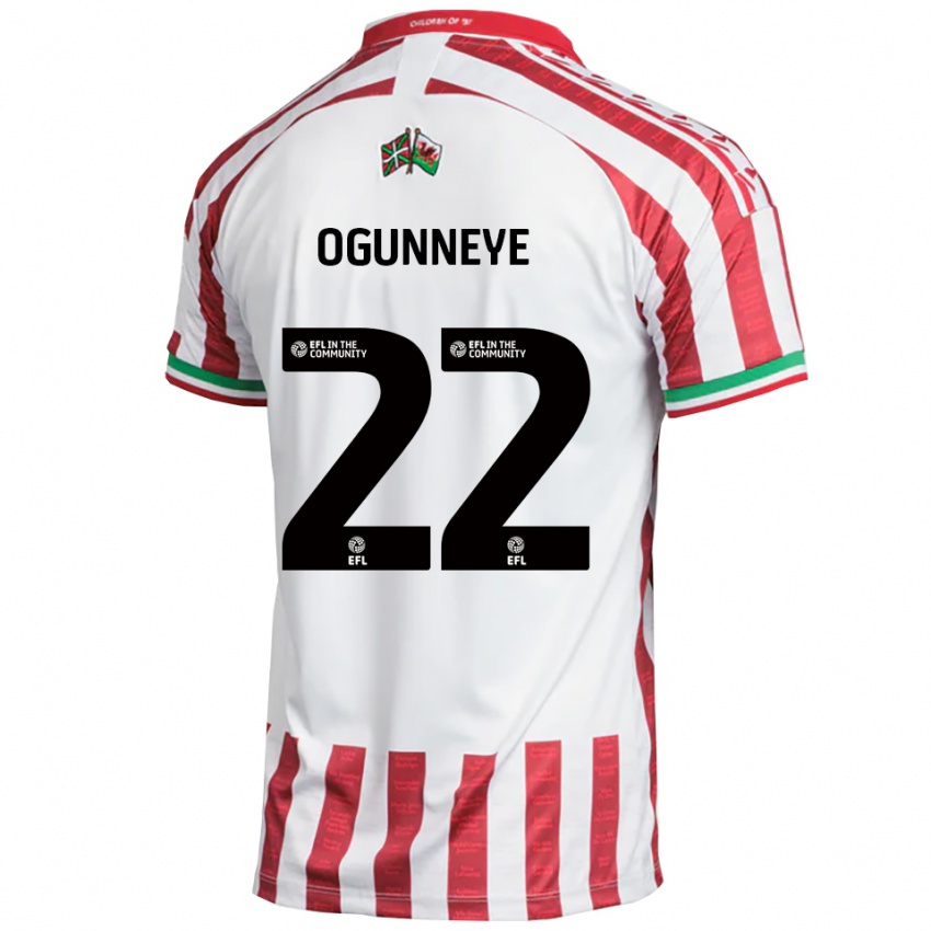 ילדים חביב אוגונייה #22 אדום לבן הרחק ג'רזי 2025/26 חולצה קצרה