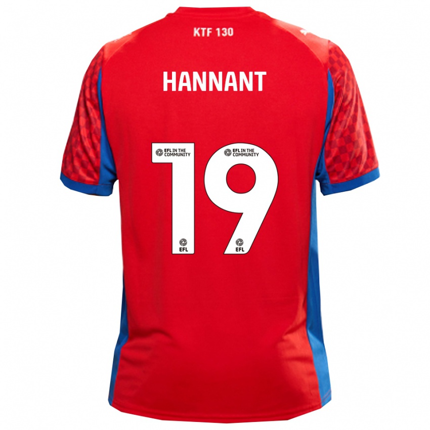 ילדים לוק הנאנט #19 אדום כחול הרחק ג'רזי 2025/26 חולצה קצרה