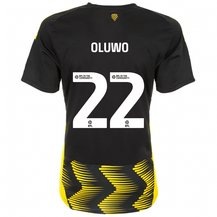 ילדים אדבולה אולובו #22 שחור צהוב הרחק ג'רזי 2025/26 חולצה קצרה