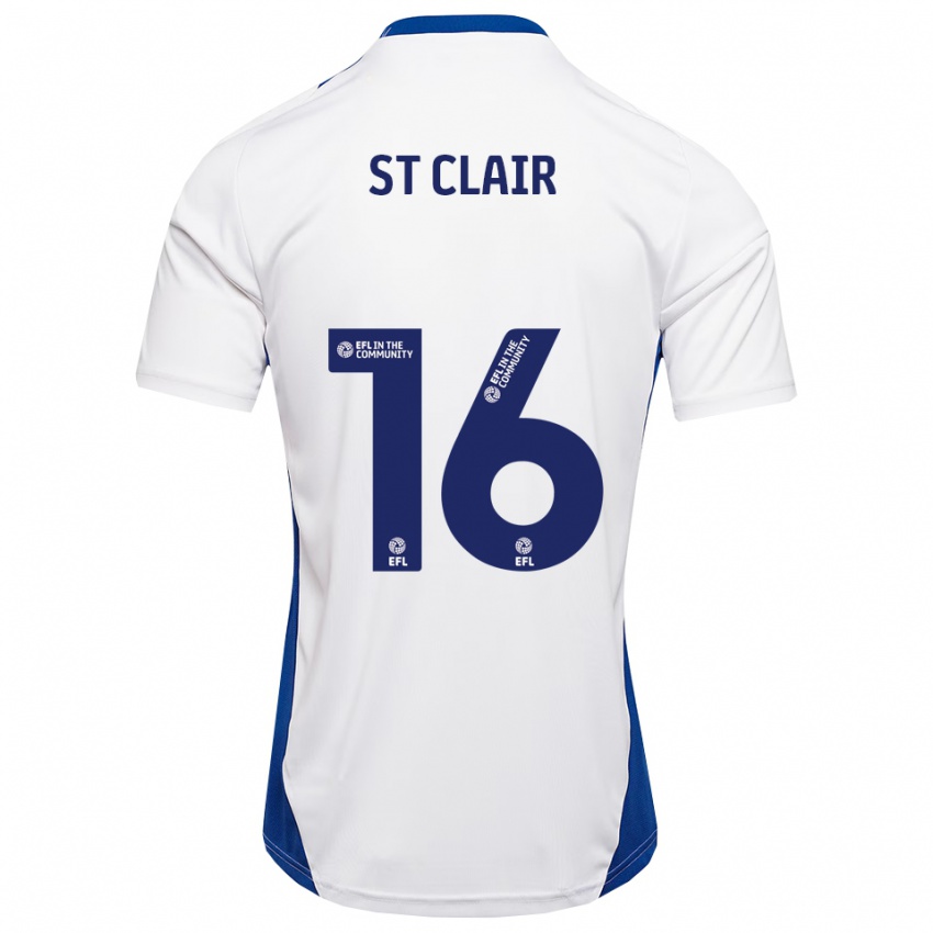 ילדים Tori St Clair #16 לבן כחול הרחק ג'רזי 2025/26 חולצה קצרה