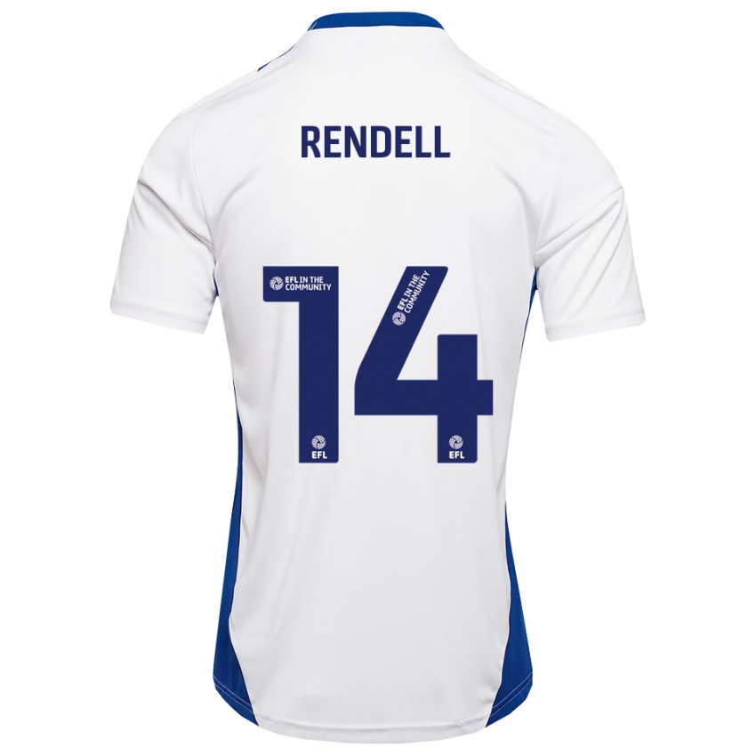 ילדים Louis Rendell #14 לבן כחול הרחק ג'רזי 2025/26 חולצה קצרה