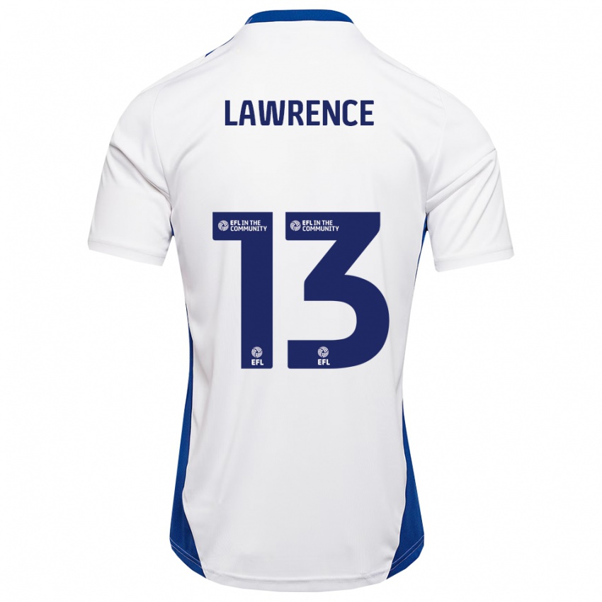 ילדים Charlie Lawrence #13 לבן כחול הרחק ג'רזי 2025/26 חולצה קצרה