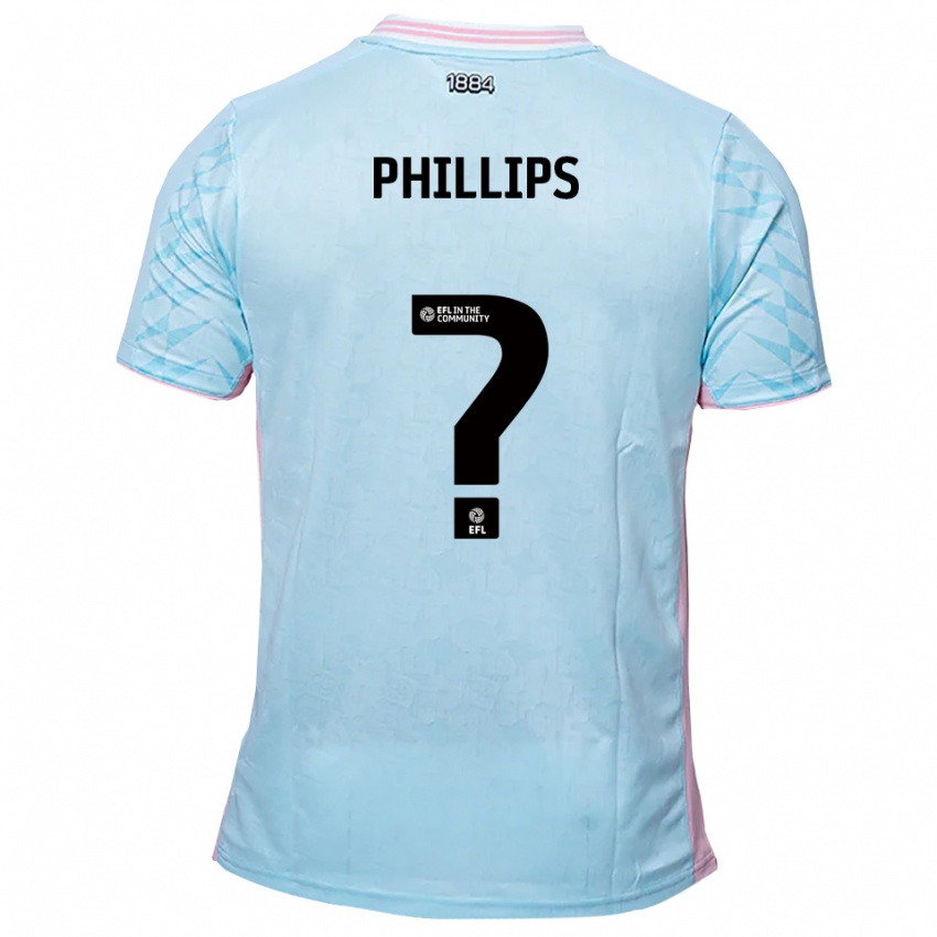 ילדים Ruby Phillips #0 תכלת ורוד הרחק ג'רזי 2025/26 חולצה קצרה