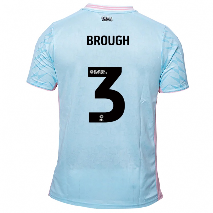 ילדים פטריק ברוף #3 תכלת ורוד הרחק ג'רזי 2025/26 חולצה קצרה