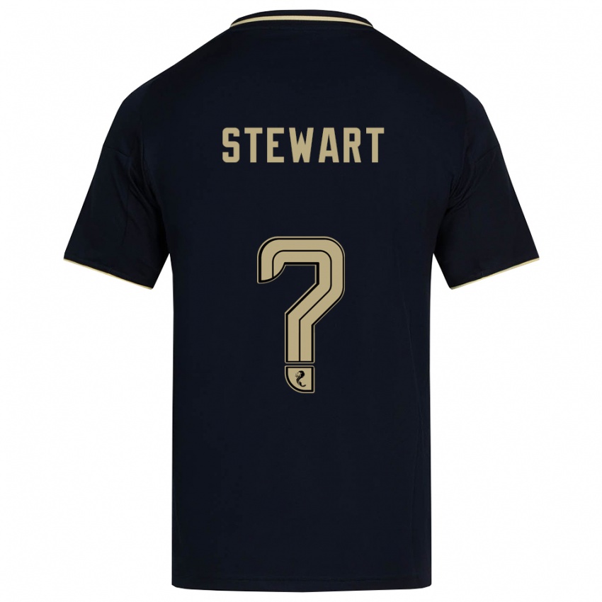 ילדים אלפי סטיוארט #0 כחול נייבי זהב הרחק ג'רזי 2025/26 חולצה קצרה