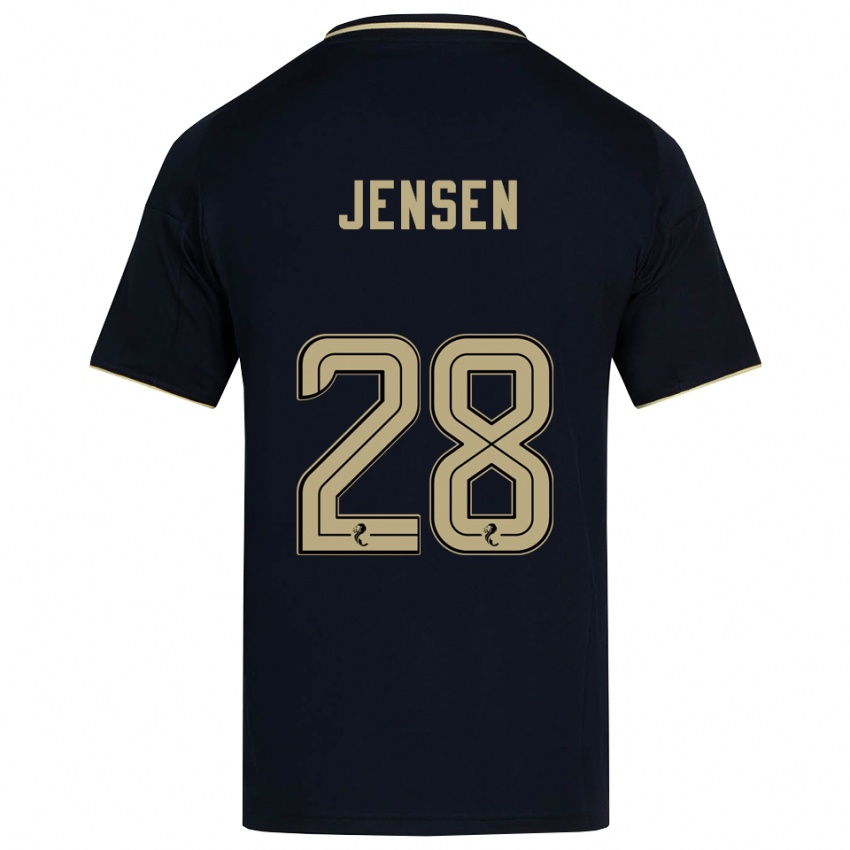 ילדים אלכסנדר ינסן #28 כחול נייבי זהב הרחק ג'רזי 2025/26 חולצה קצרה