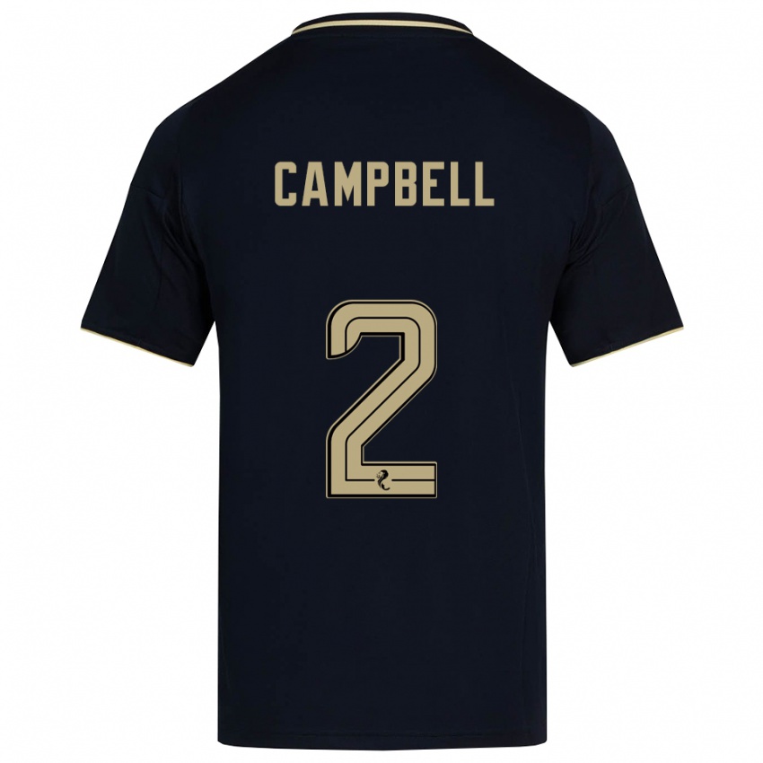 ילדים לורן ווארי קמפבל #2 כחול נייבי זהב הרחק ג'רזי 2025/26 חולצה קצרה