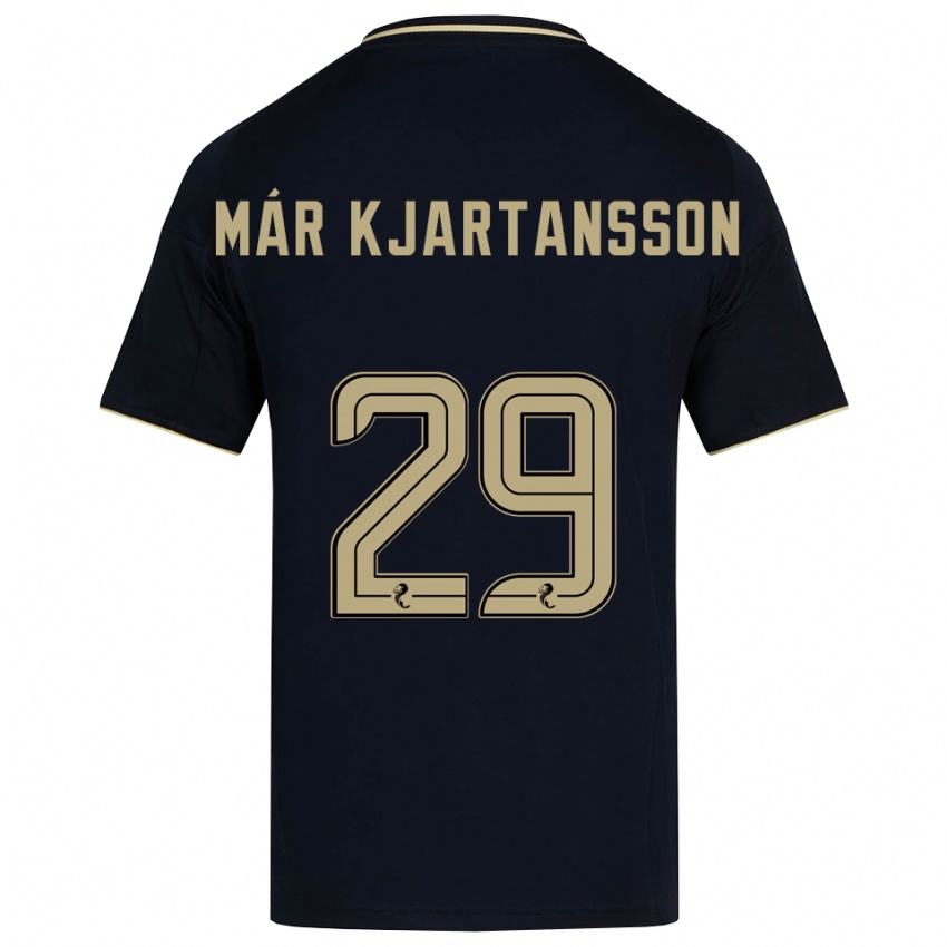 ילדים קיאטן מאר קיארטנסון #29 כחול נייבי זהב הרחק ג'רזי 2025/26 חולצה קצרה