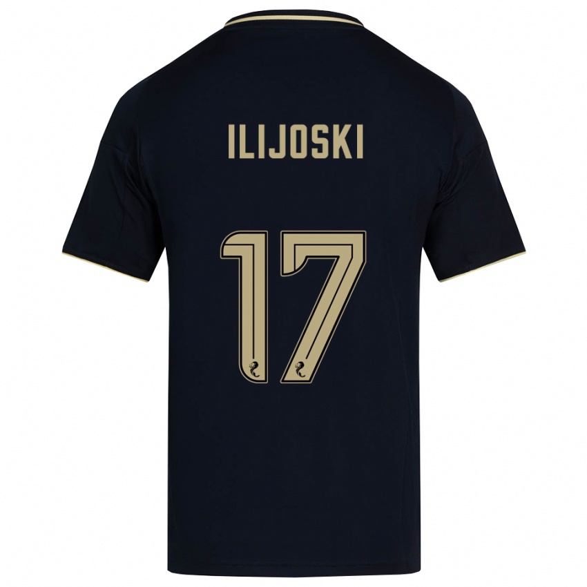 ילדים אמה איליג'וסקי #17 כחול נייבי זהב הרחק ג'רזי 2025/26 חולצה קצרה