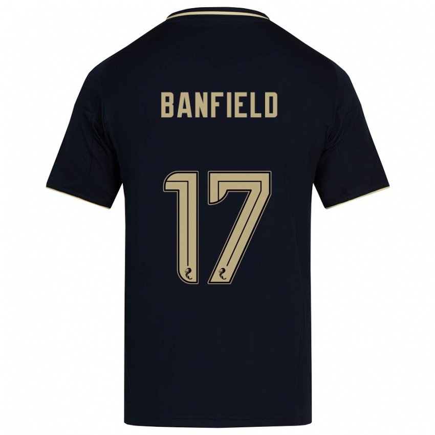 ילדים קילי באנפילד #17 כחול נייבי זהב הרחק ג'רזי 2025/26 חולצה קצרה