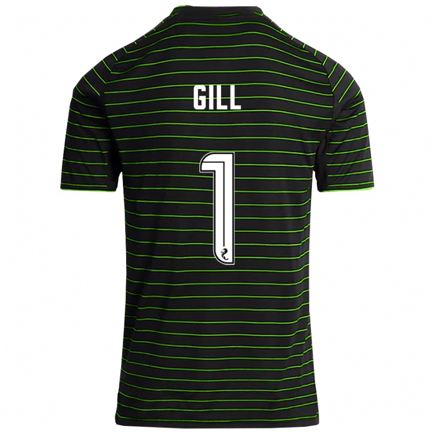 ילדים Marcus Gill #1 שחור ירוק הרחק ג'רזי 2025/26 חולצה קצרה