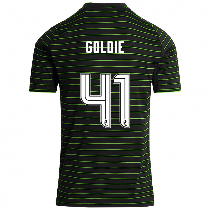 ילדים קלייר גולדי #41 שחור ירוק הרחק ג'רזי 2025/26 חולצה קצרה