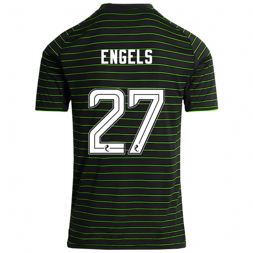 ילדים ארנה אנגלס #27 שחור ירוק הרחק ג'רזי 2025/26 חולצה קצרה