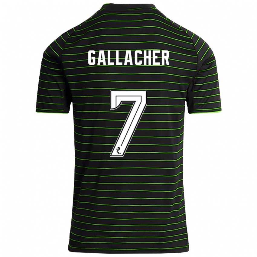 ילדים איימי קתרין גלהגר #7 שחור ירוק הרחק ג'רזי 2025/26 חולצה קצרה