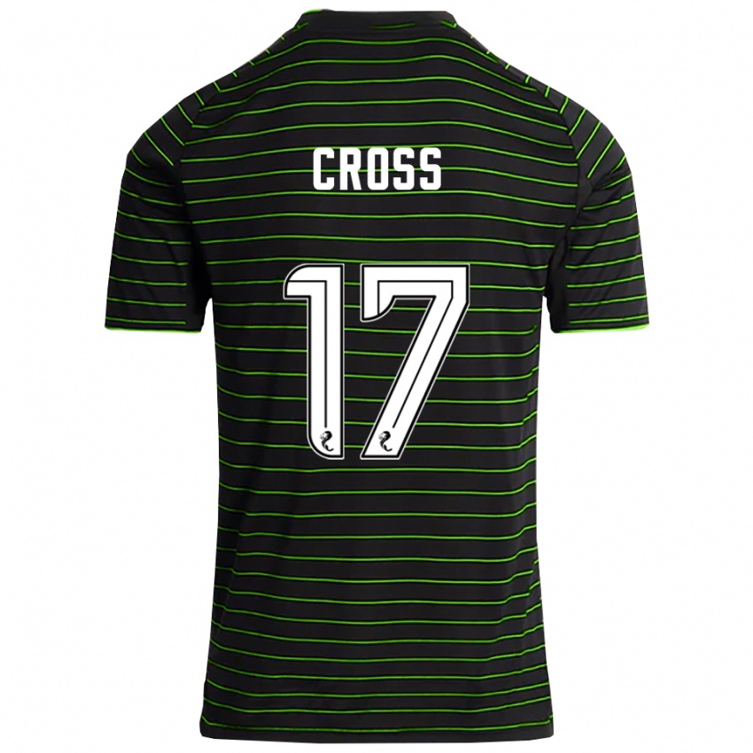 ילדים Morgan Cross #17 שחור ירוק הרחק ג'רזי 2025/26 חולצה קצרה