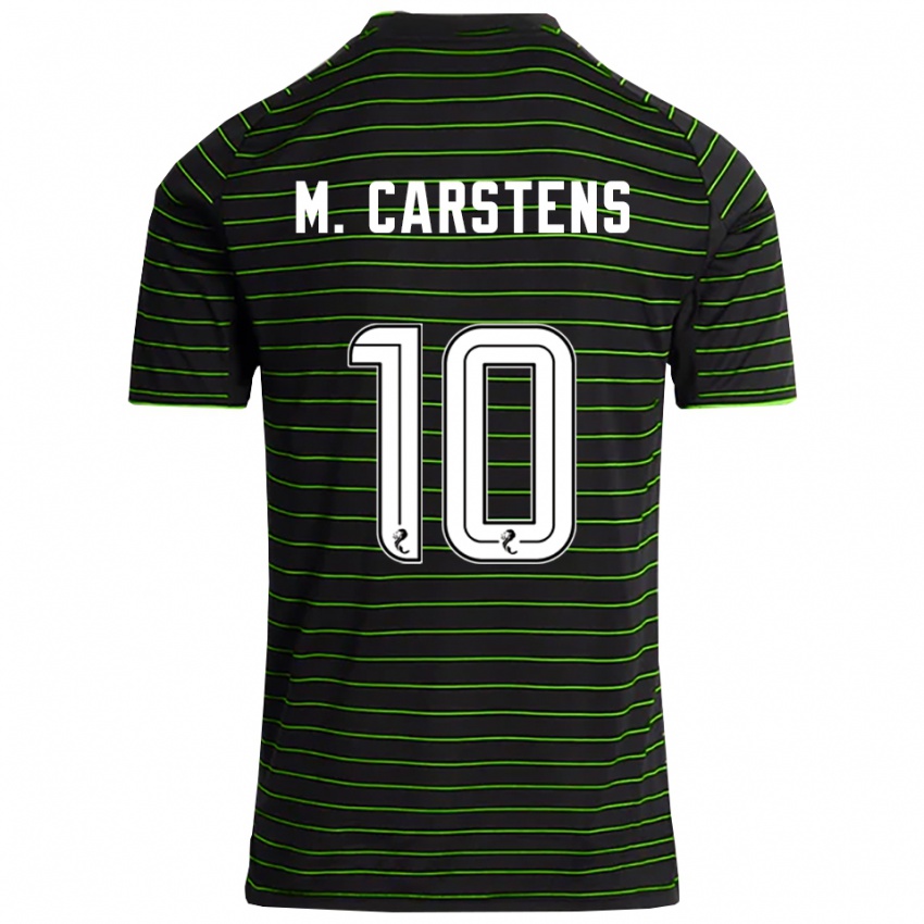 ילדים מתילד בונדגארד קרסטנס #10 שחור ירוק הרחק ג'רזי 2025/26 חולצה קצרה