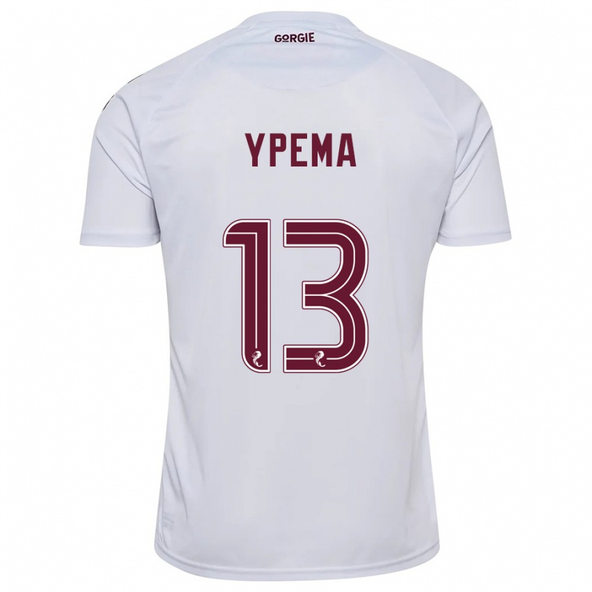 ילדים דומיניק נת׳לי איפאמה #13 לבן בורדו הרחק ג'רזי 2025/26 חולצה קצרה