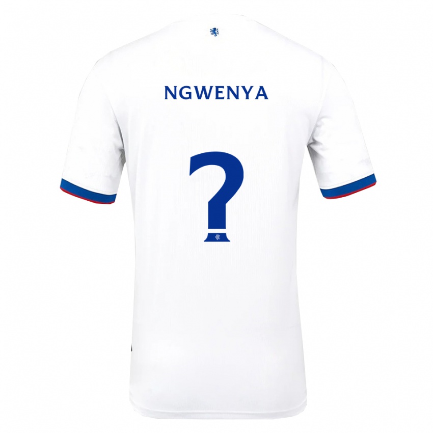 ילדים Corey Ngwenya #0 לבן אדום כחול הרחק ג'רזי 2025/26 חולצה קצרה